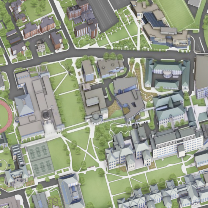 screenshot of portion of CMU campus map